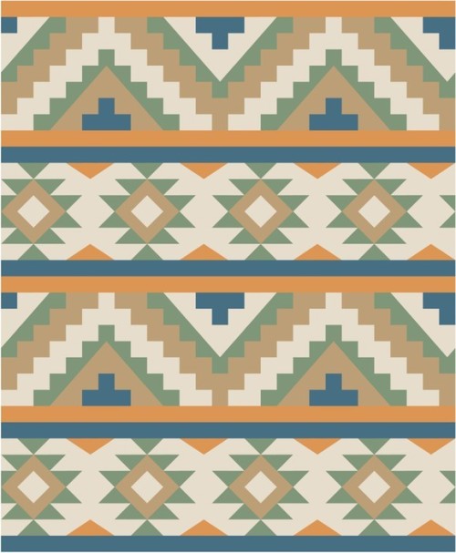Fototapeta Jednolite wzór w stylu Navajo