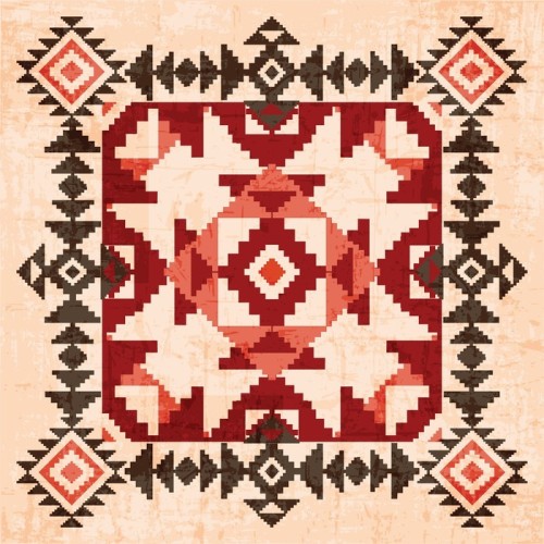 Fototapeta Absract ornament geometryczny w stylu Indian