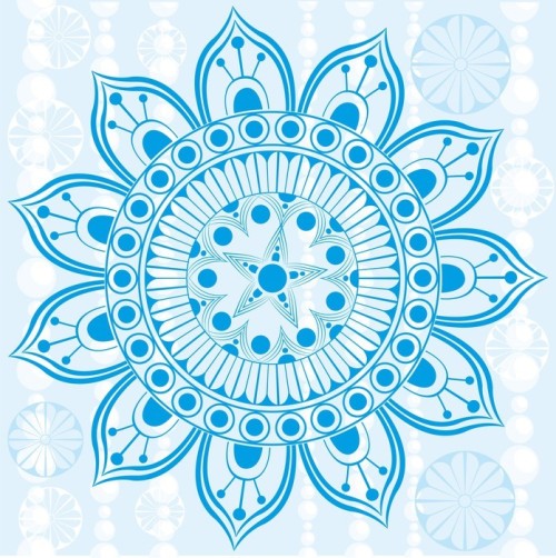 Fototapeta Mandala w postaci śniegu
