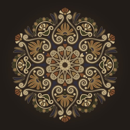 Fototapeta Radialna wzór geometryczny