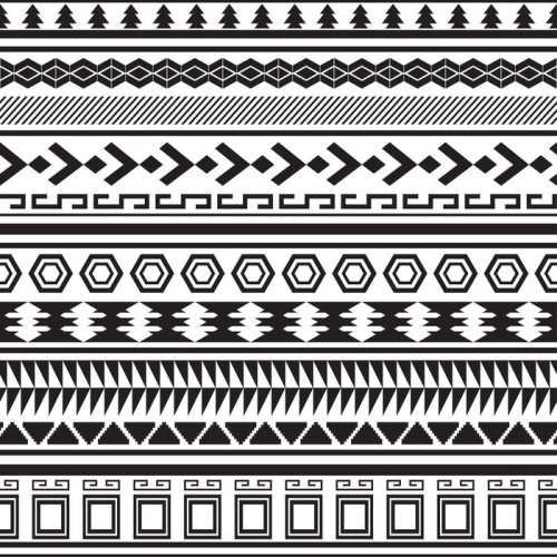 Fototapeta Tribal paski powtarzalny.