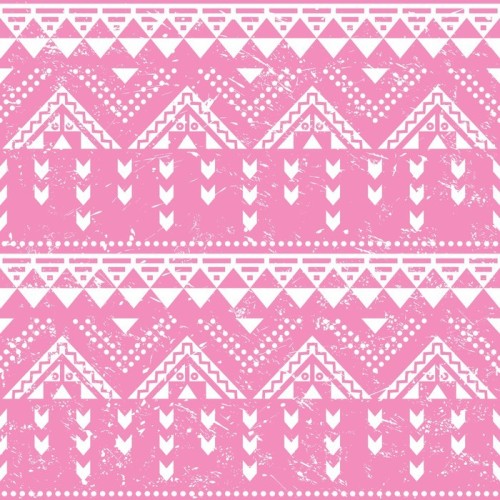 Fototapeta Tribal wzór, różowy Aztec print - stary stylu grunge