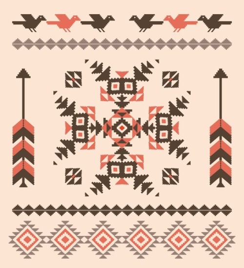 Fototapeta Dekoracyjny wzór w stylu Indian