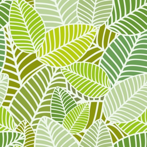 Fototapeta Paski liście Seamless Pattern