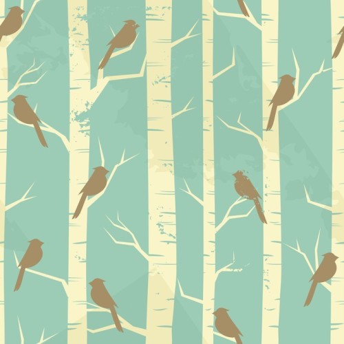 Fototapeta Vintage Wzór Birch