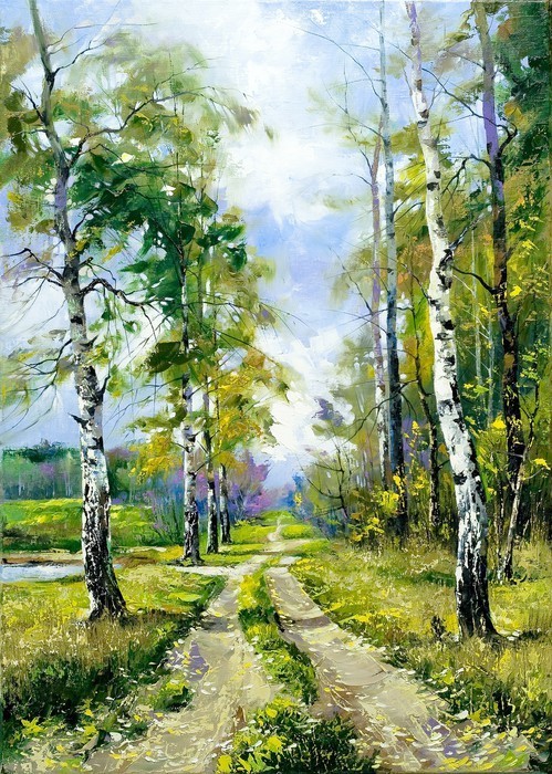 Fototapeta Wood road