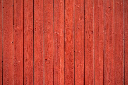 Fototapeta Stare czerwone panele drewniane