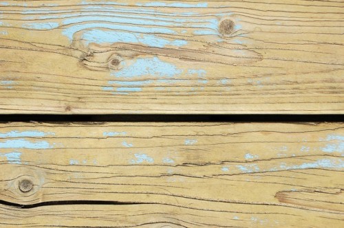 Fototapeta Light blue malowane krakingu wyblakły drewniane deski