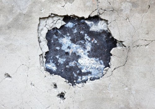 Fototapeta Dziura w beton