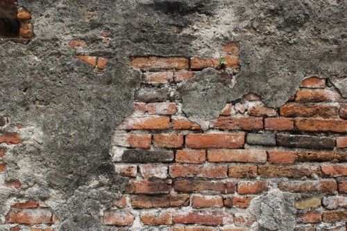 Fototapeta Stare wyblakły ściany fragment ceglanego