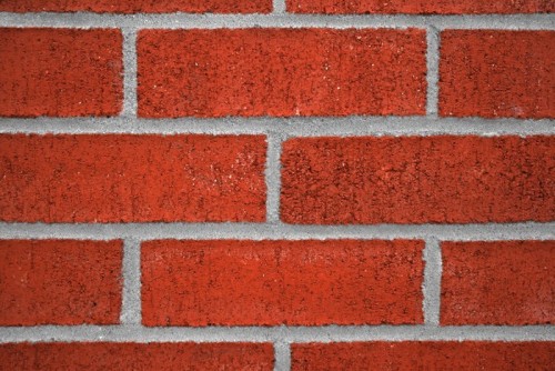 Fototapeta Czerwonej cegły i cement