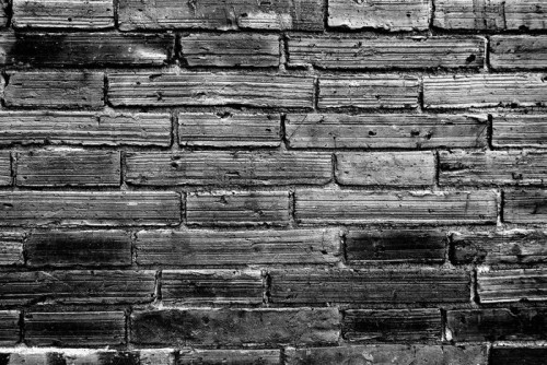 Fototapeta Brick Wall monochromatycznych Black and White