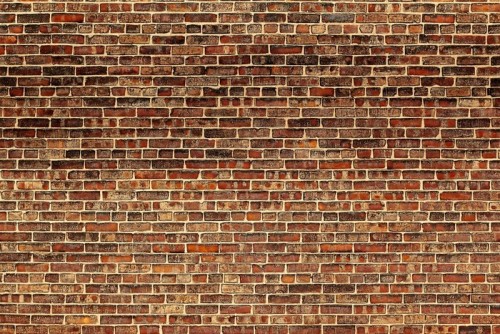 Fototapeta Stary czerwony mur z cegły