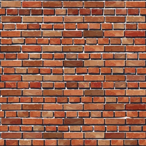 Fototapeta Stary czerwony mur z cegły bez szwu ilustracji wektorowych tle