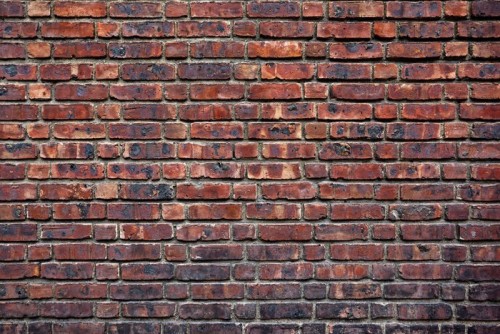 Fototapeta Stary czerwony mur z cegły