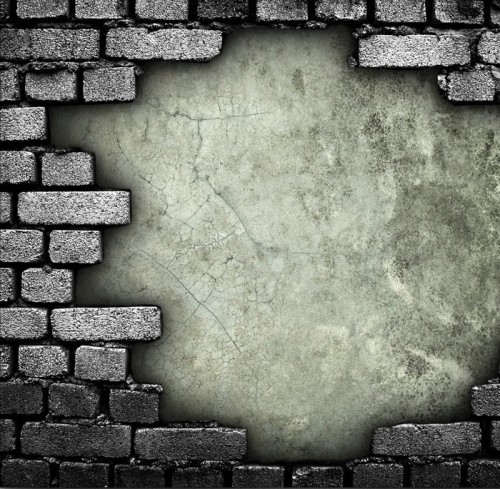 Fototapeta Mur ceglany z otworem
