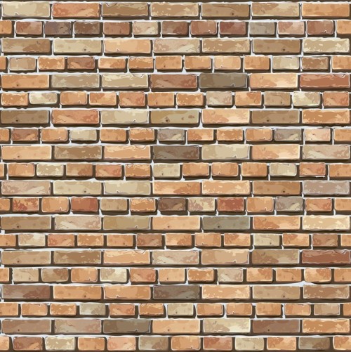 Fototapeta Stary czerwony mur z cegły bez szwu ilustracji wektorowych tle