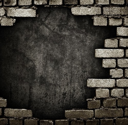Fototapeta Mur ceglany z otworem