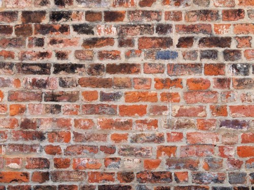 Fototapeta Stary czerwony mur z cegły grunge