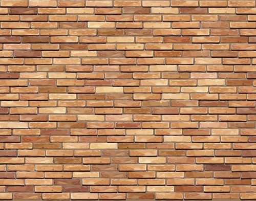 Fototapeta Ceglany mur bezszwowe tło ilustracji - tekstury