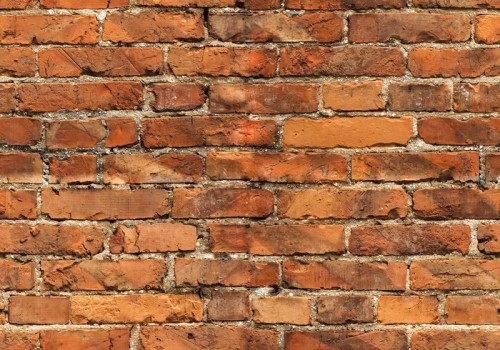 Fototapeta Ceglany mur bez szwu pomarańczowy