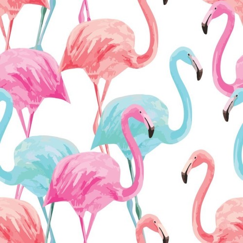 Fototapeta Flamingo akwarela wzór