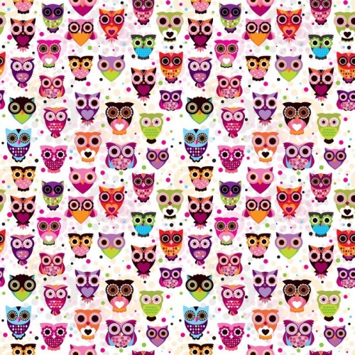 Fototapeta Sowa wzór powtarzalne colourfull dla dzieci w wektorze