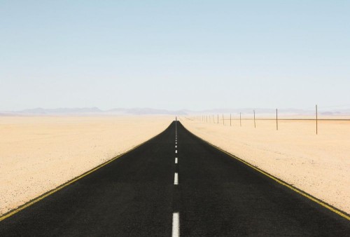 Fototapeta Droga, horyzont i Autostrada