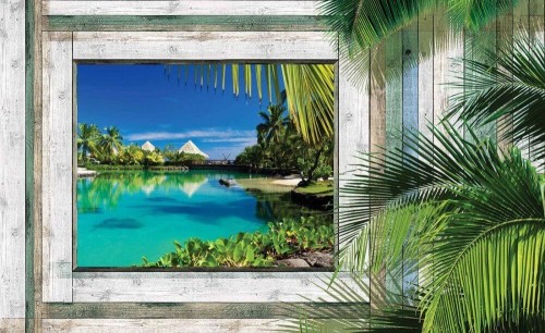 Fototapeta Drewniane okno