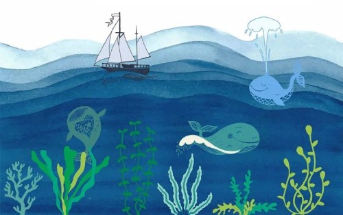 Fototapeta Woda, ilustracja i sztuka