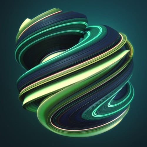Fototapeta Zielony, neon i wodny