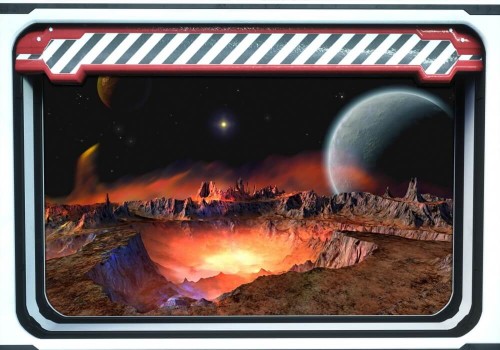 Fototapeta Cudza planeta i niebo