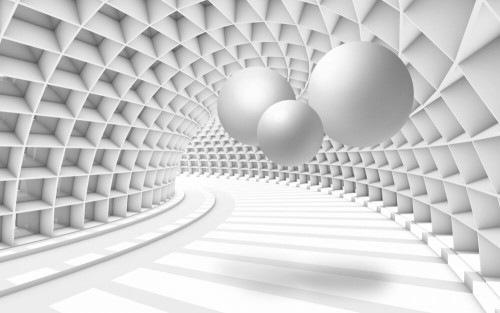 Fototapeta Biały tunel
