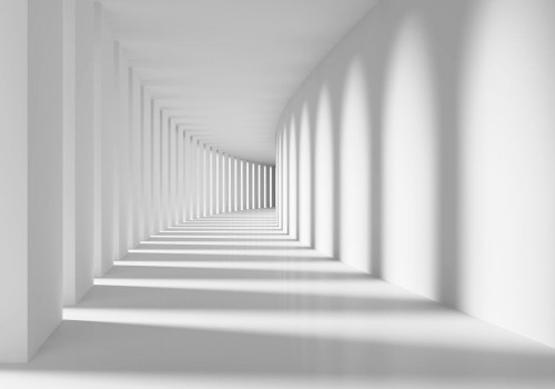 Fototapeta Biały korytarz