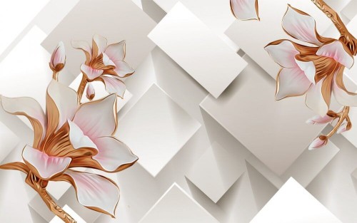 Fototapeta Pozłacane magnolie