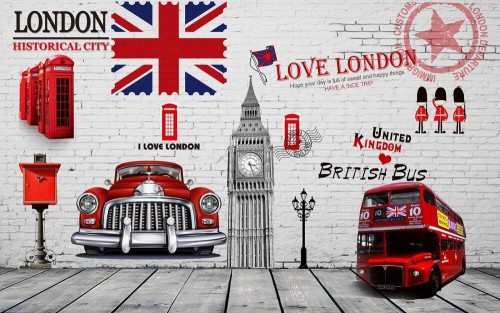 Fototapeta Londyńska ściana