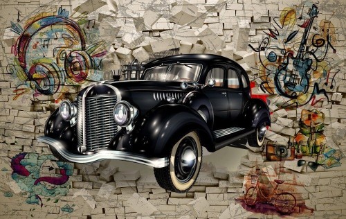 Fototapeta Czarne auto 