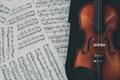Fototapeta Instrument smyczkowy, skrzypce i altówka