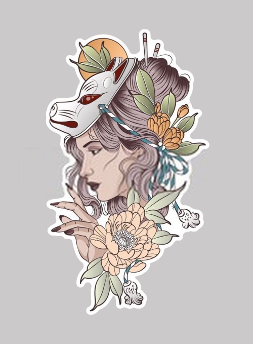 Fototapeta Ilustracja, głowa i projekt graficzny