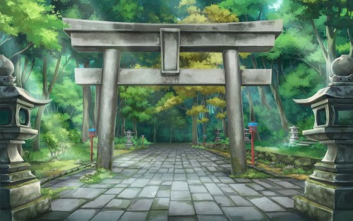 Fototapeta Torii, Natura i przybytek sinto
