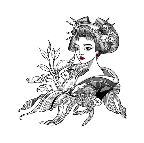 Fototapeta Ilustracja moda, ilustracja i rysunek