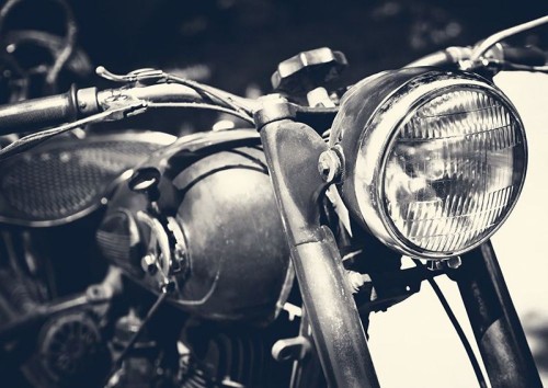 Fototapeta Reflektor motocykla