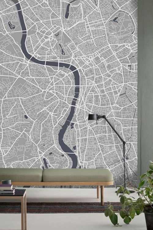 Fototapeta Mapa, i Ściana