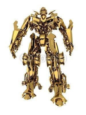 Fototapeta Złoty robot