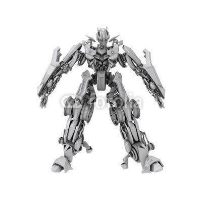 Fototapeta Srebrny robot