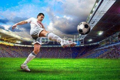 Fototapeta Gracz na stadionie