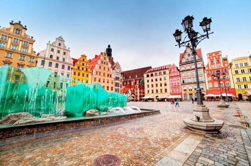 Fototapeta Wrocławska fontanna