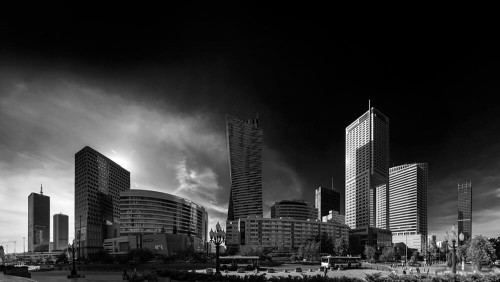Fototapeta Czarno-biała Warszawa