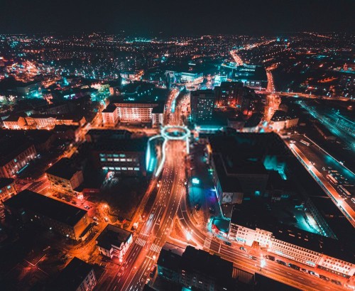Fototapeta Obszar miejski, pejzaż miejski i obszar Metropolitalny