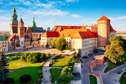 Fototapeta Zamek Królewski na Wawelu po południu